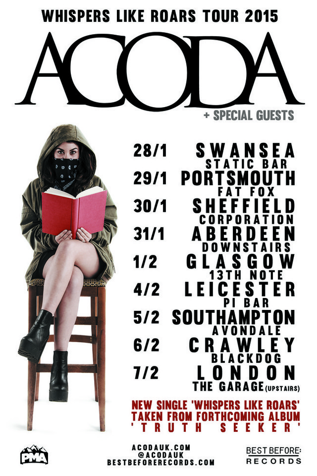 acoda 2015 tour dates