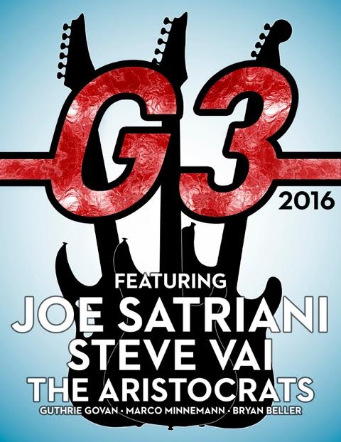 G3 2016: The Aristocrats Joe Satriani Steve Vai
