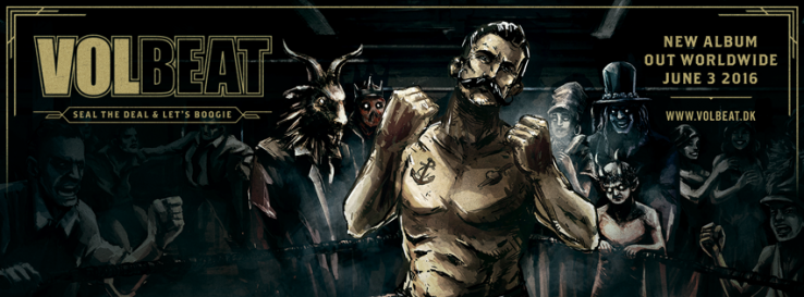 Volbeat Seal The Deal And Let's Boogie 2016 2015 2014 2013 2012 2011 2010 Interview Rob Caggiano Anthrax Big Four Guitar Guitarist Feature Album Review CD Concert Tour Universal Download Stream Live Torrent