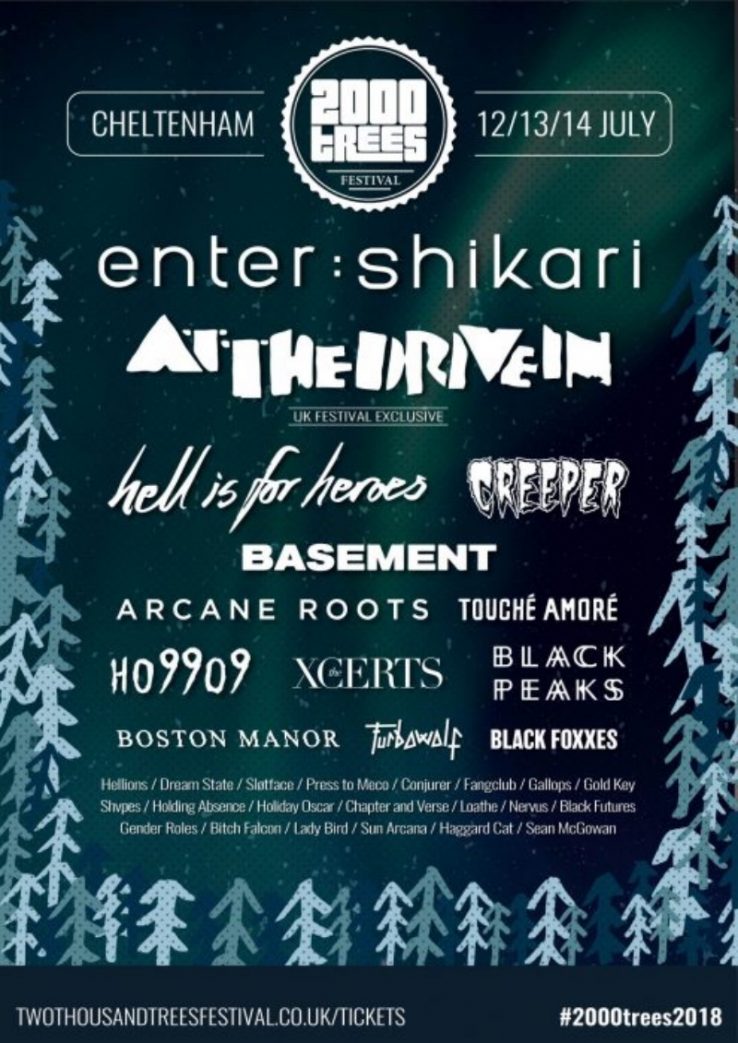 2000 Trees ArcTanGent James Scarlett Interview Tickets Lineup 2018 At The Drive In Enter Shikari Twin Atlantic
